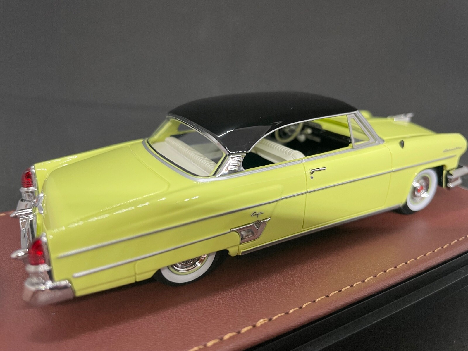 1954 Lincoln Capri 2 dr HT by GLM 1/43 Scale Black over yellow Ltd to 50 units
