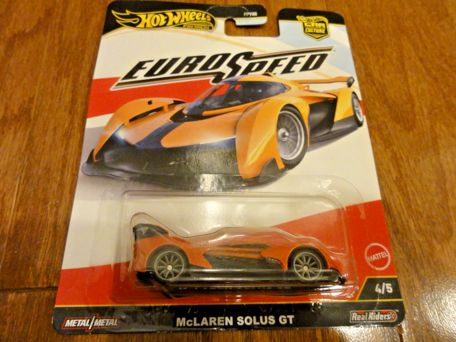 Hot Wheels Premium Car Culture Euro Speed Mclaren Solus GT Real Riders Diecast
