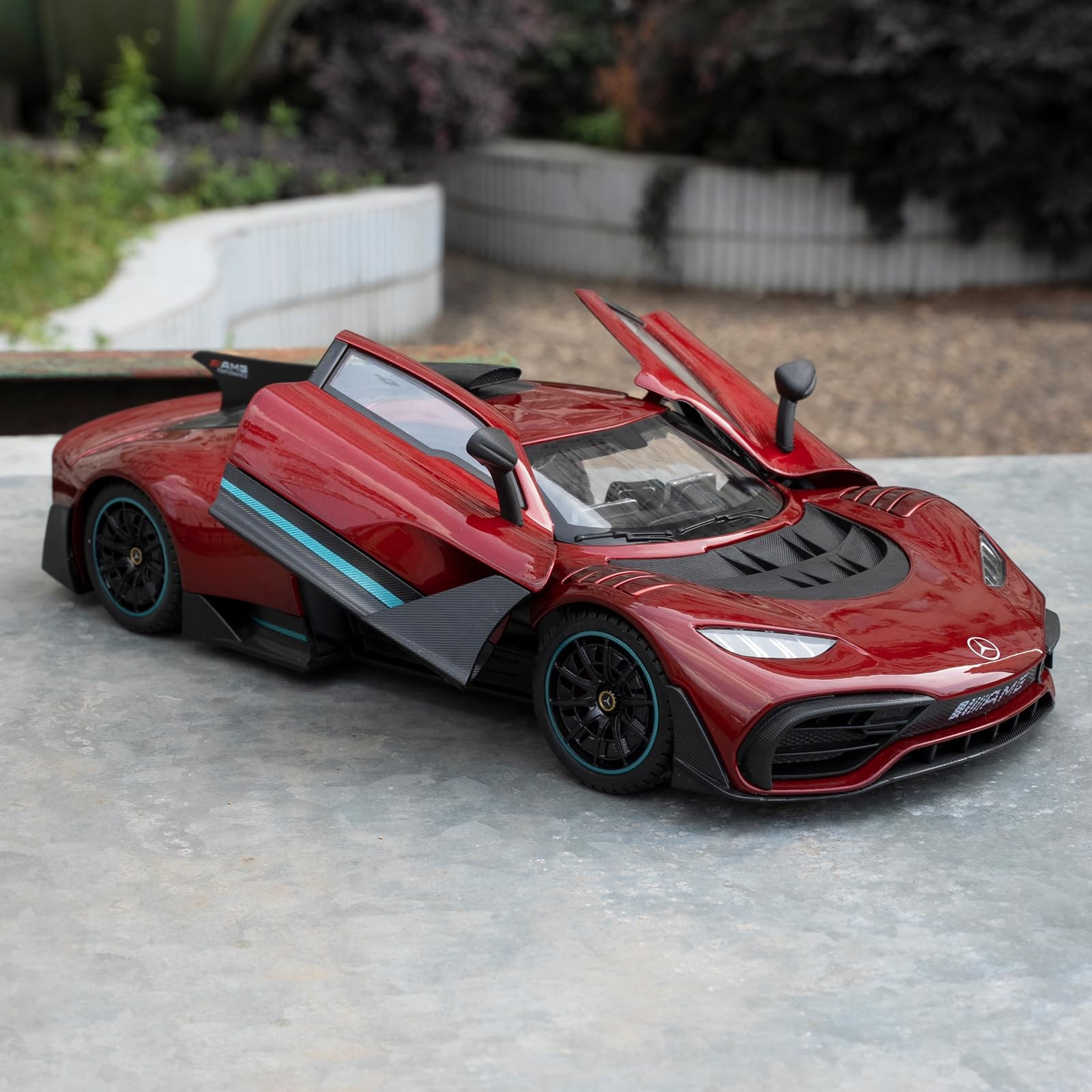 1/18 AMG ONE Die-cast Model Car, Collectible Alloy Model with Sound and Light Fu