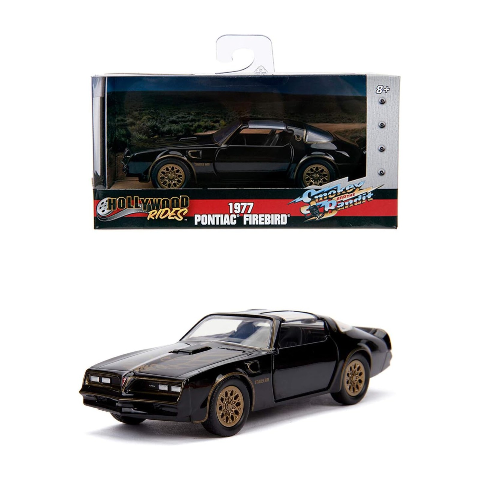 Jada 1:32 1977 Pontiac Firebird Smokey & The Bandit Hollywood Rides Diecast