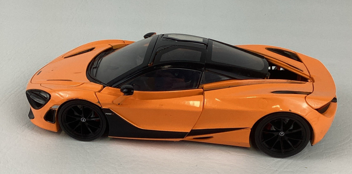 McLaren 720S Diecast Luxury Sports Car 1/24 Papaya Spark Orange Jada Limited