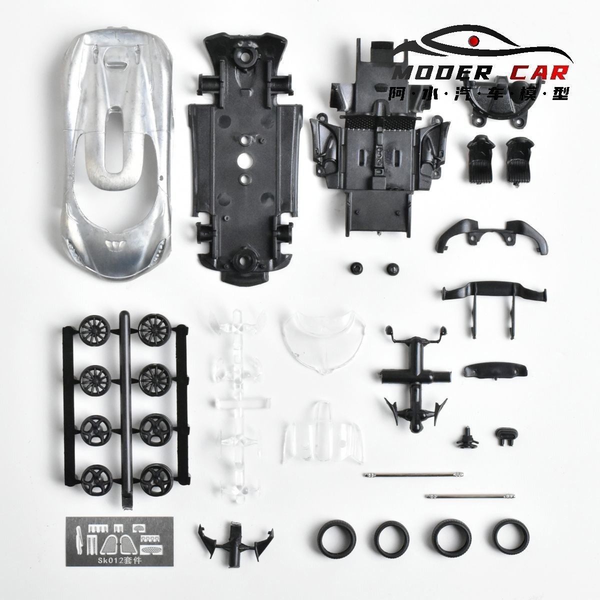 Build Drive 1:64 Koenigsegg Agera One:1 Diecast Model Car Assembly DIY Kit Toy
