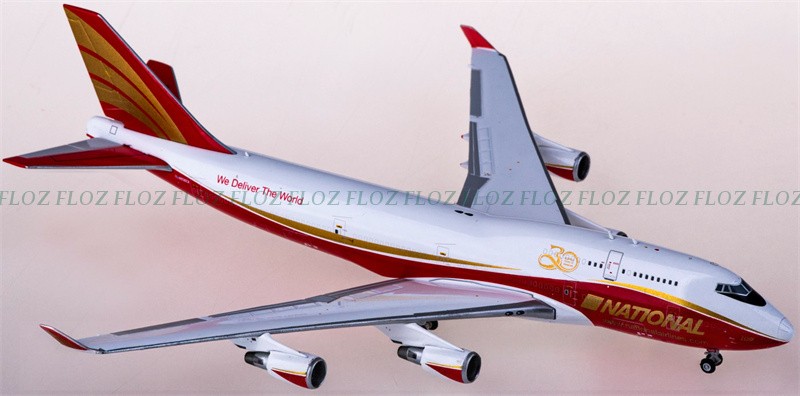 for JC Wings for National Airlines for Boeing 747-400BCF N936CA 1:400 Model
