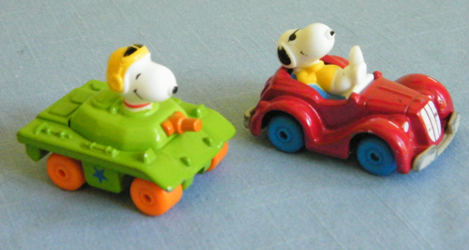 Vintage Peanuts Snoopy Diecast Vehicles Inter-Trad-Tec Lot of 6