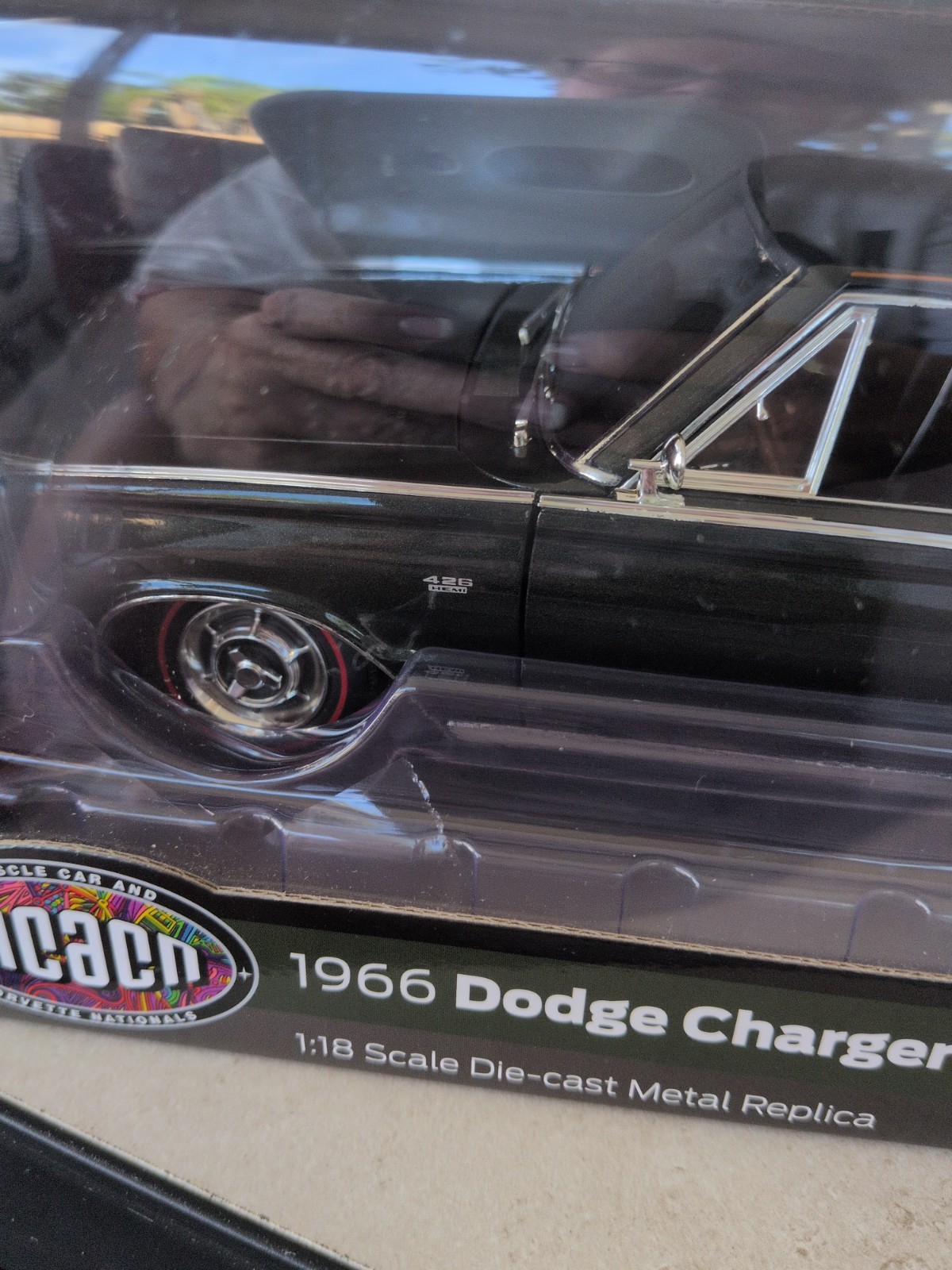 AutoWorld 1/18 1966 Dodge Charger GREEN AMM 1320 Limited EditionCollector Grade