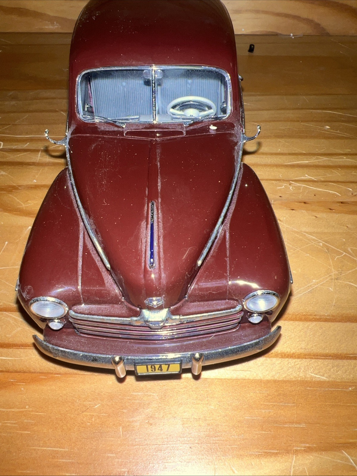 1947 Ford Super Deluxe Tudor Sedan Monsoon Maroon Danbury Mint Diecast Replica