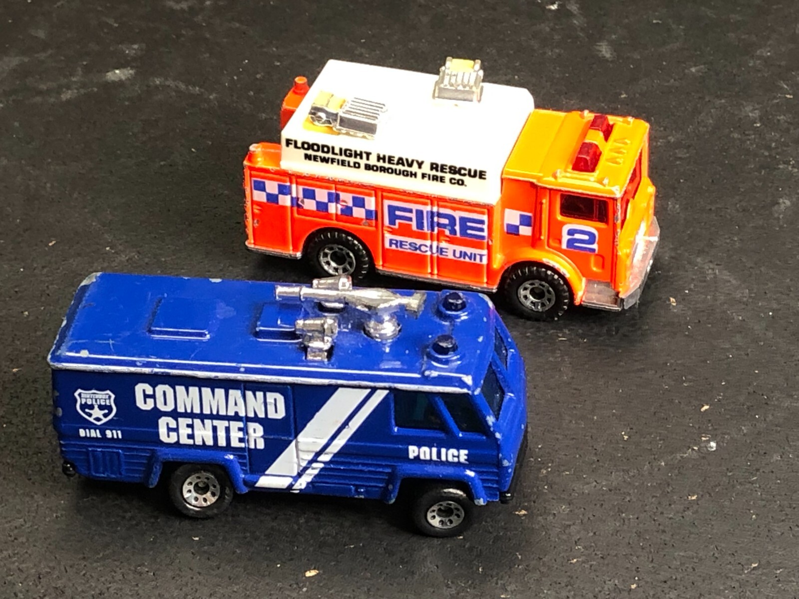 6 VTG Matchbox 1:63 1:69 POLICE/FIRE RESCUE CARS Camaro Z-28 FORD LTD AS-IS
