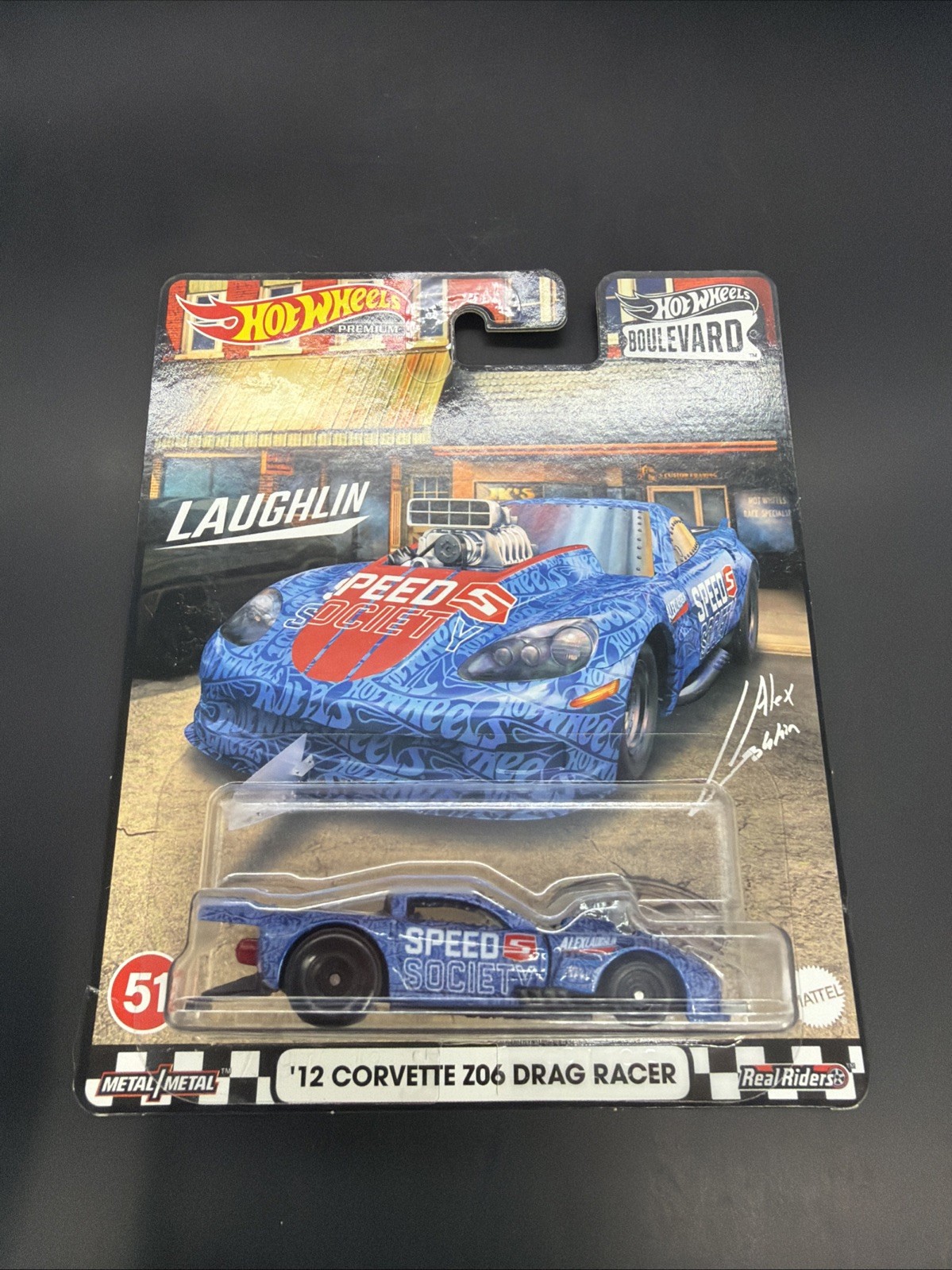 Hot Wheels Premium Boulevard ‘12 Corvette Z06 Drag Racer (AQ79)