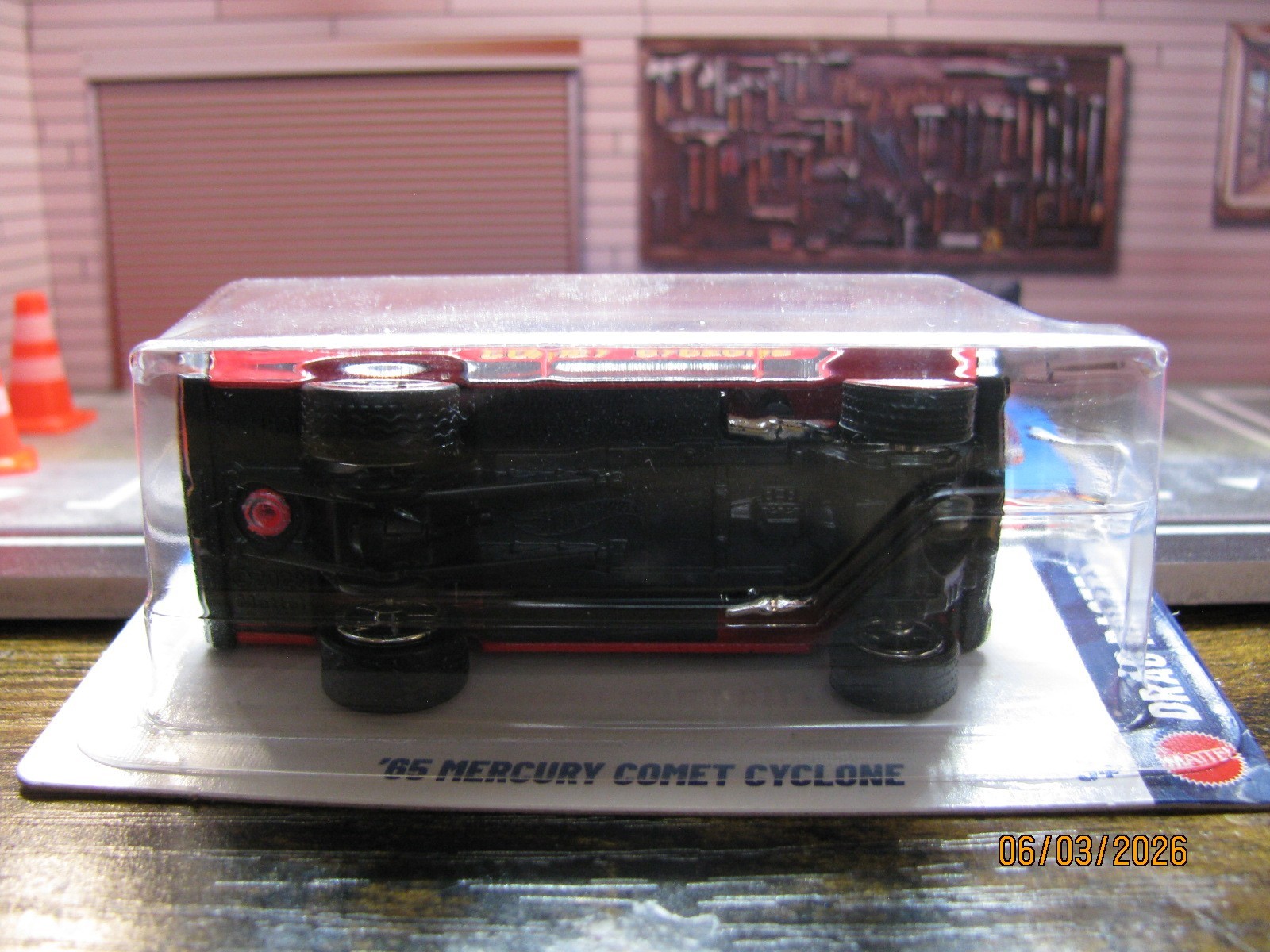 2026 Hot Wheels Red ‘65 Mercury Comet Cyclone, w/Real Riders Wheel Swap