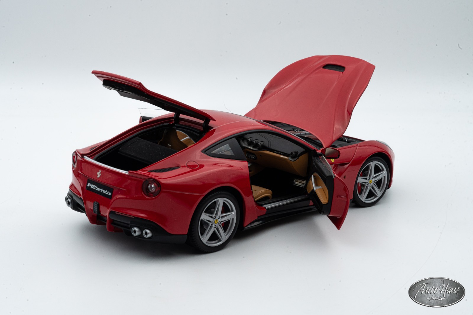1/18 Hot Wheels Elite Ferrari F12 Berlinetta Rosso Corsa Red As Is