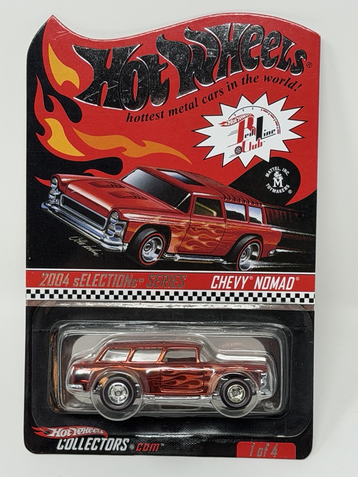 Hot Wheels 1:64 1957 Chevrolet Nomad 2004 SELECTIONS Red Line Club Diecast Car