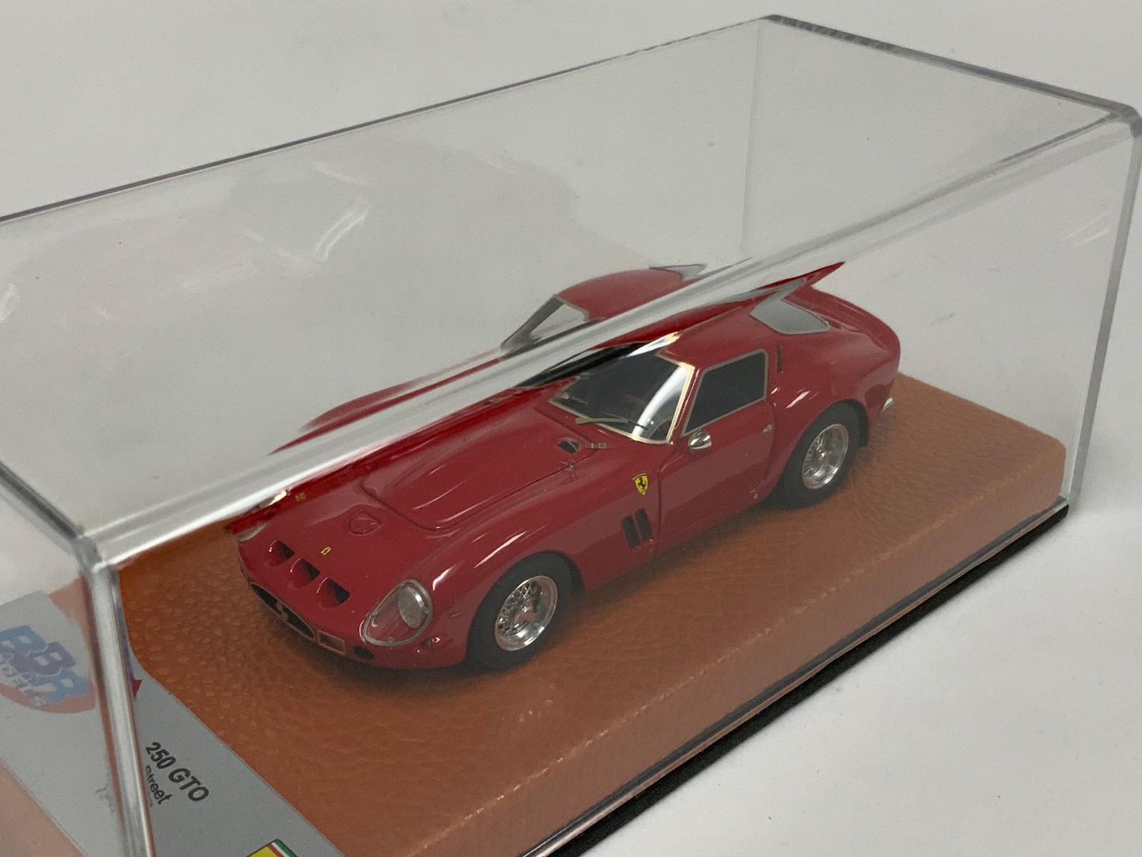 1/43 BBR Ferrari 250 GTO from 1962 in Rosso Corsa Red Leather BBR56A AB1181