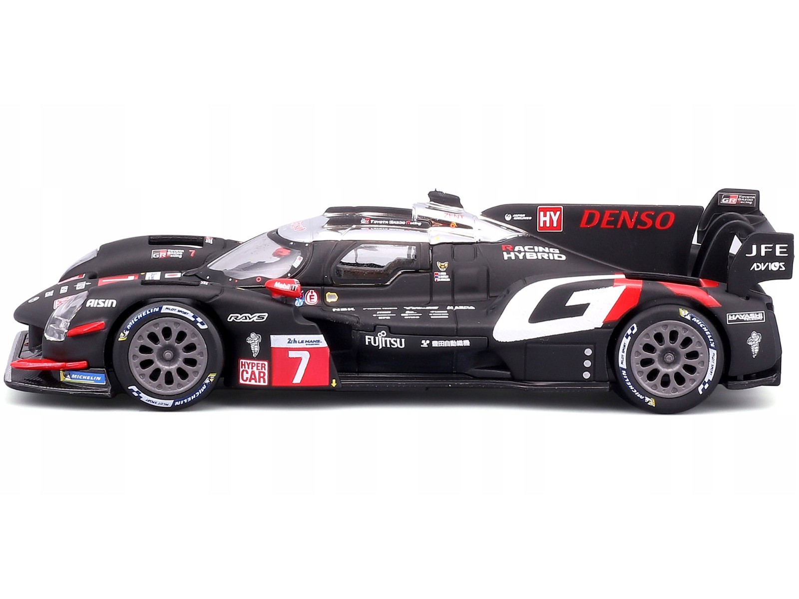 TOYOTA GR010 HYBRID #7 2ND PL “24H LE MANS” (2024) 1/43 DIECAST BY BBURAGO 38322