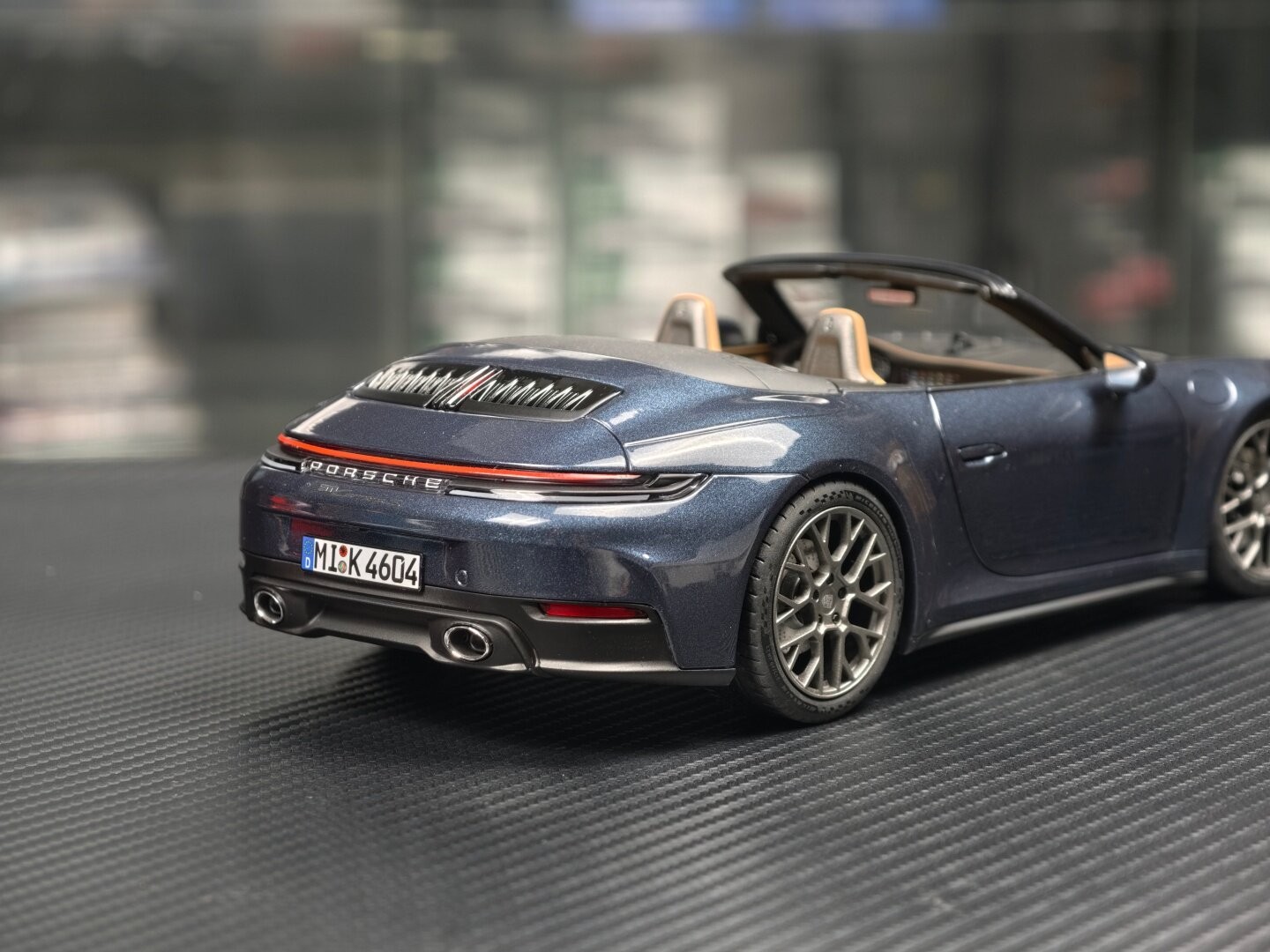 NOREV 1/18 Porsche 911 Carrera S Cabriolet 2024 Blue Diecast Car Model 187180