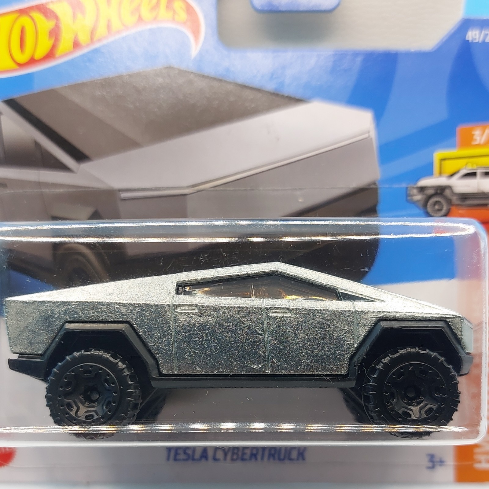 Hot Wheels 2022 Tesla Cybertruck 49/250 HW Hot Trucks 3/10 Short Card