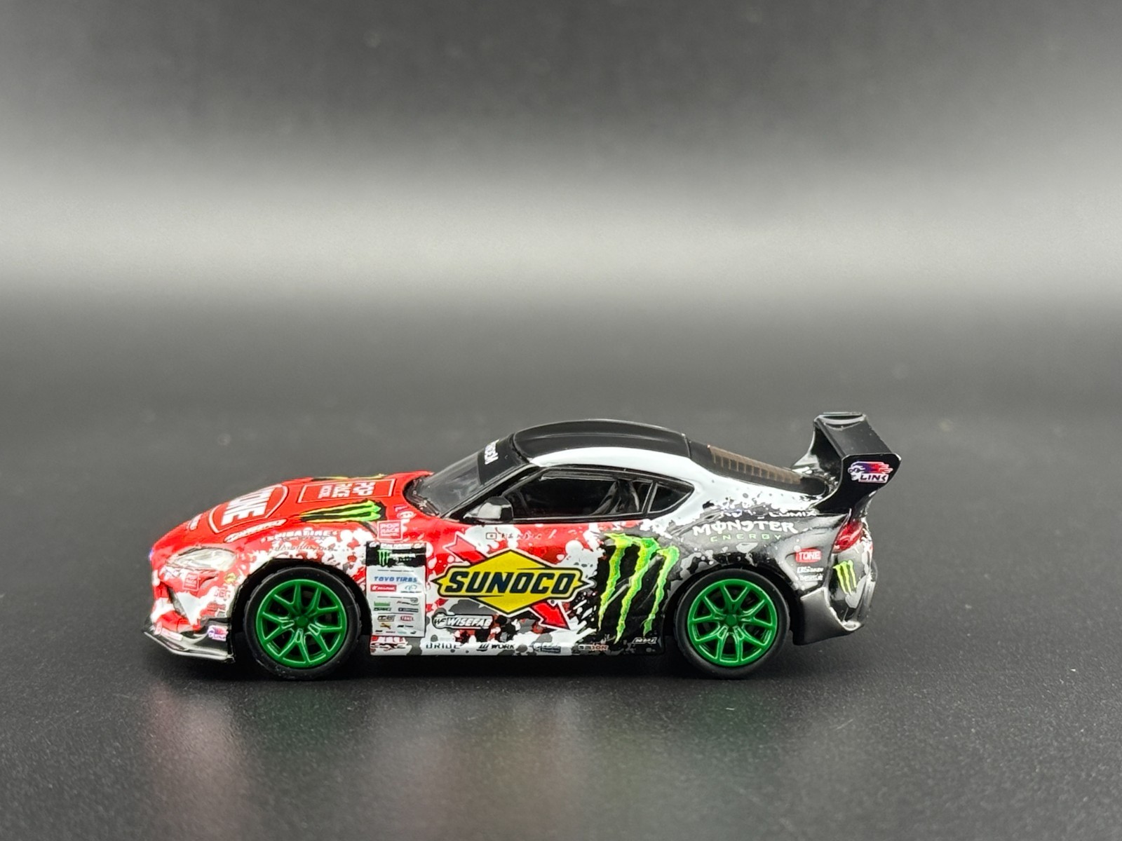 Pop Race Pandem GR Supra Daigo Saito D1GP 2024 Green Wheels Ver. 640180 1/64