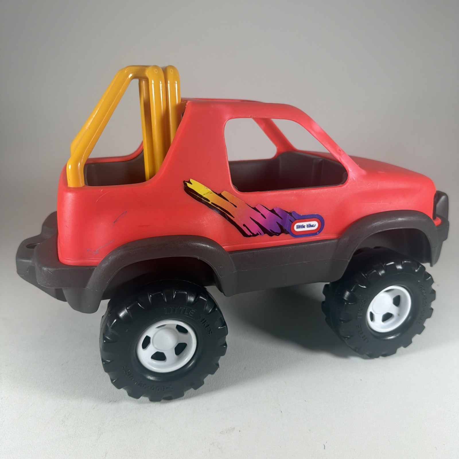 Little Tikes Rugged Riggz Red Orange Baja Monster Truck Car Push Along Toy 6694