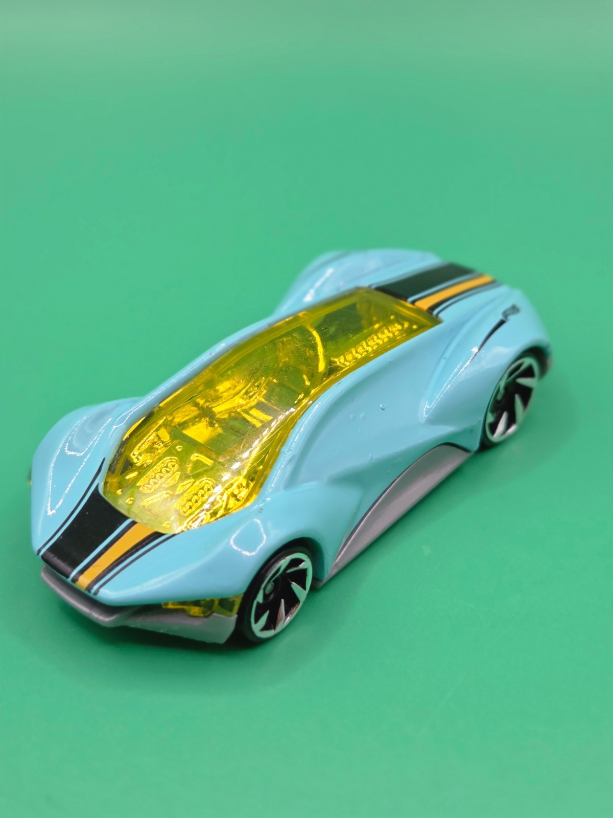 Hot Wheels Exotique FJV81 Light Blue Yellow Canopy 2019 Loose Mattel Malaysia