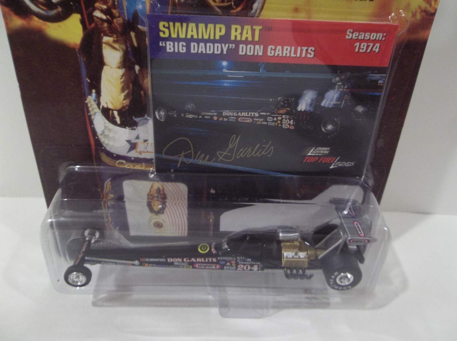 Johnny Lightning Top Fuel Legends Swamp Rat Big Daddy Don Garlits 1974 MIP NEW
