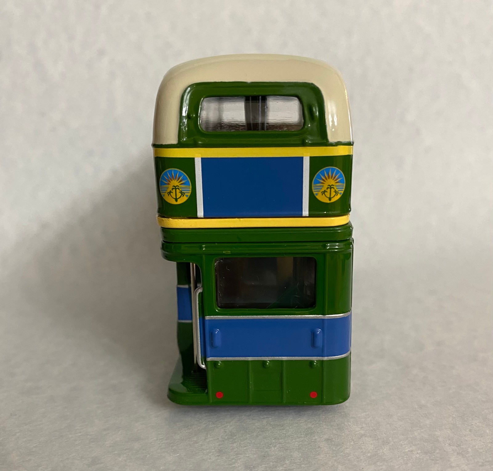 Corgi Double Decker Bus – San Monique Transport 4 3/4″ Removable Top TOY131