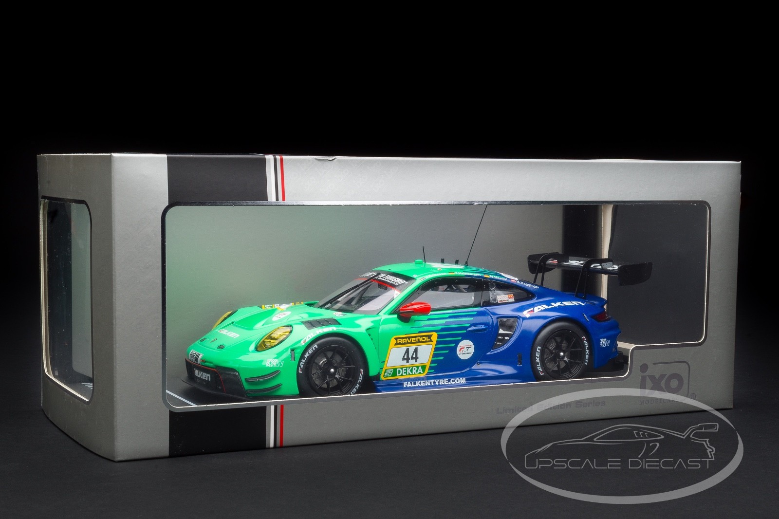 IXO 1:18 Porsche 911 GT3 R #44 10th 24h Nürburgring 2024 Falken Motorsports NEW