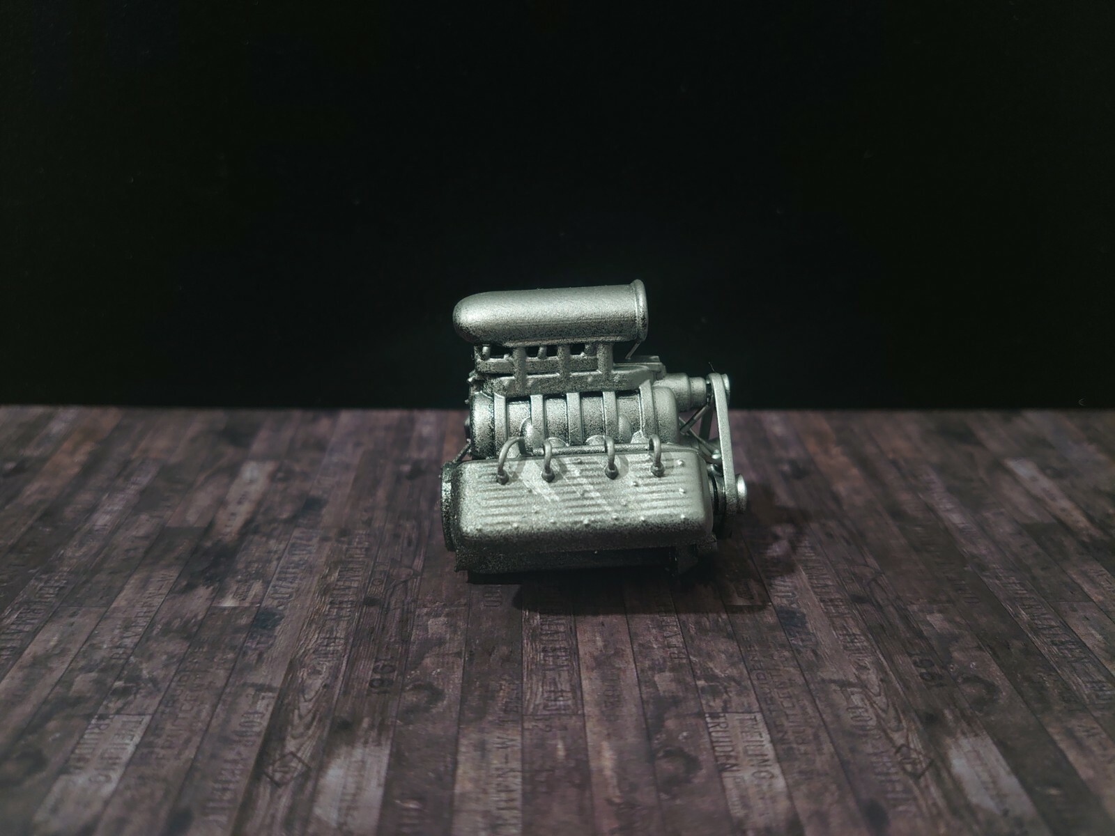 1/12 V8 flathead engine for diorama or diecast UNPAINTED