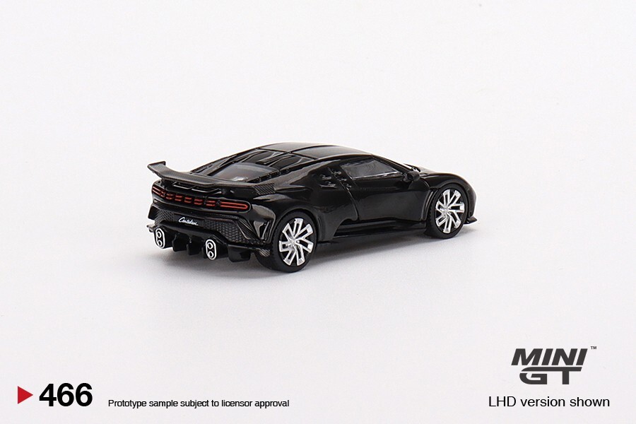 Mini GT 1:64 Bugatti Centodieci Black Diecast Model Car Mijo Exclusive MGT00466