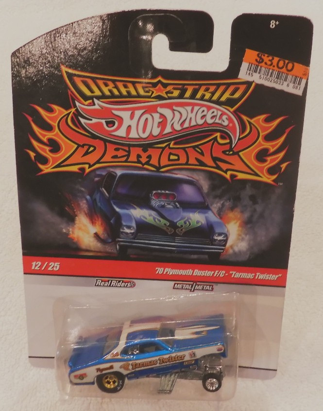 Hot Wheels Drag Strip Demons ’70 Plymouth Duster F/C Tarmac Twister 12/25