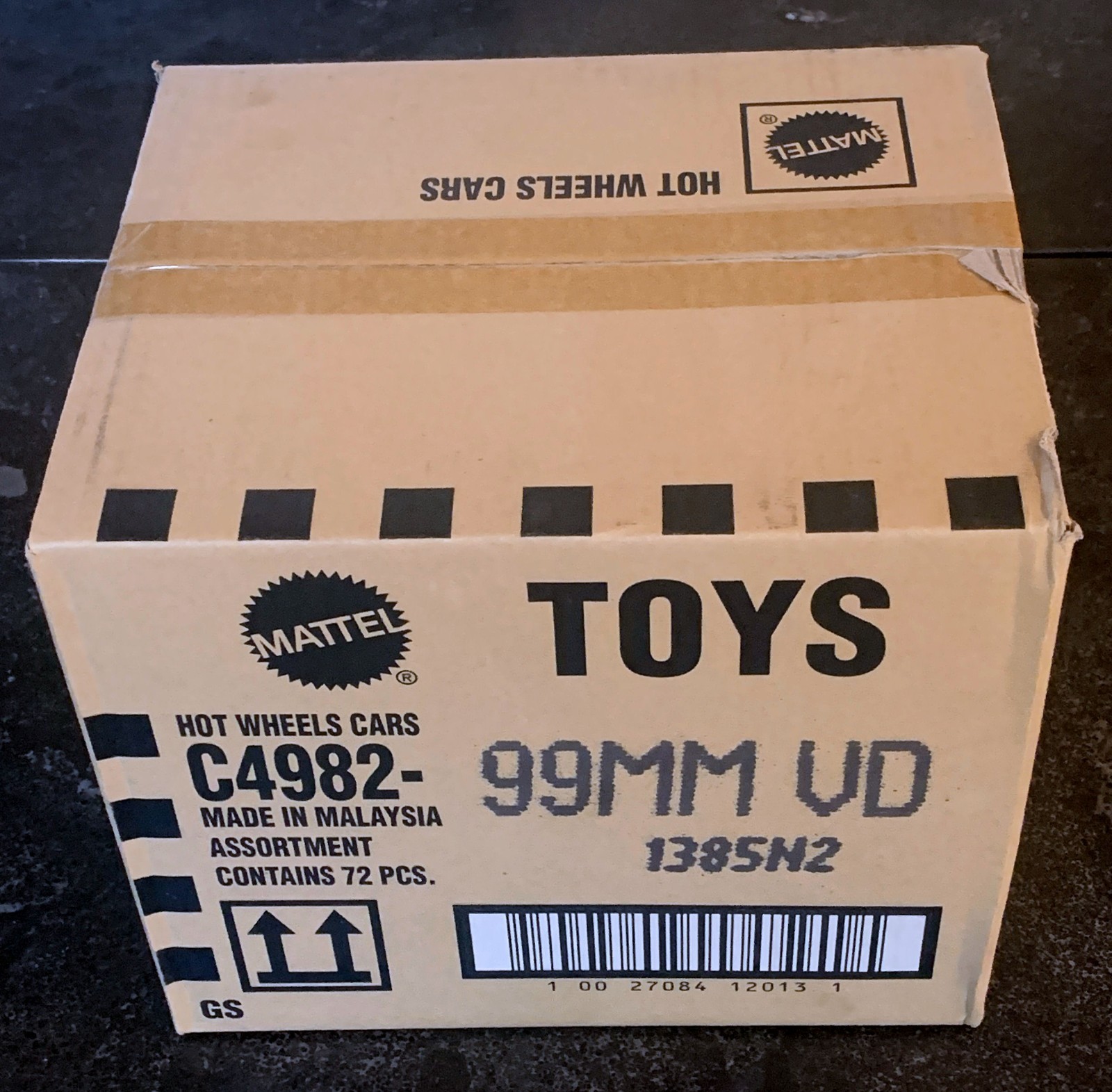 Hot Wheels C4982-99MM VD International Long Card Factory Sealed Case 72 Vehicles