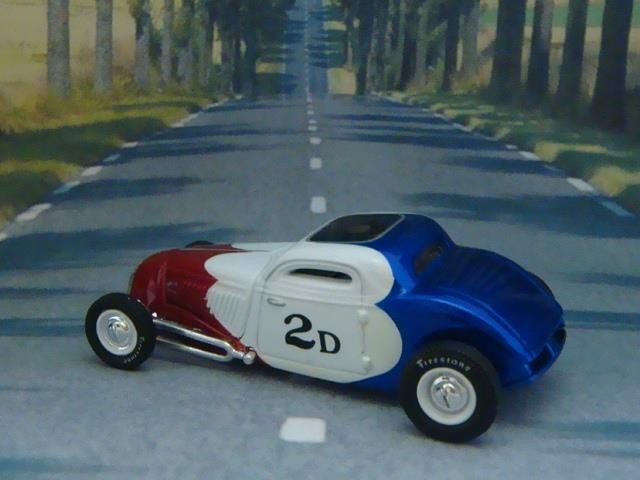 Pierson Bros 1934 221ci Flathead V8 Ford Lakes Coupe Racer 1/64 Scale Ltd Edit Q