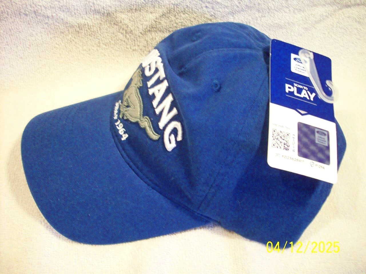 Licensed FORD MUSTANG SINCE 1964 Embroidered Logo Adjustable Baseball Cap Hat