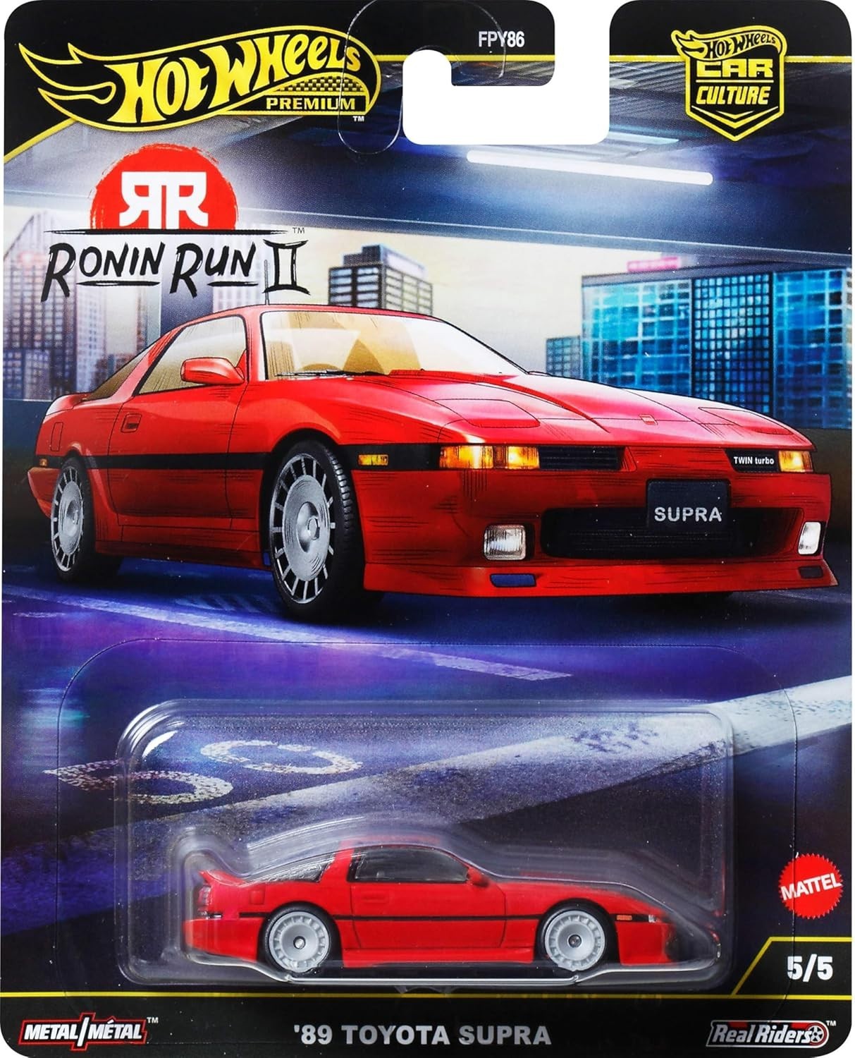 Hot Wheels Premium – Ronin Run II 5/5 ’89 Toyota Supra (BBJBK90)