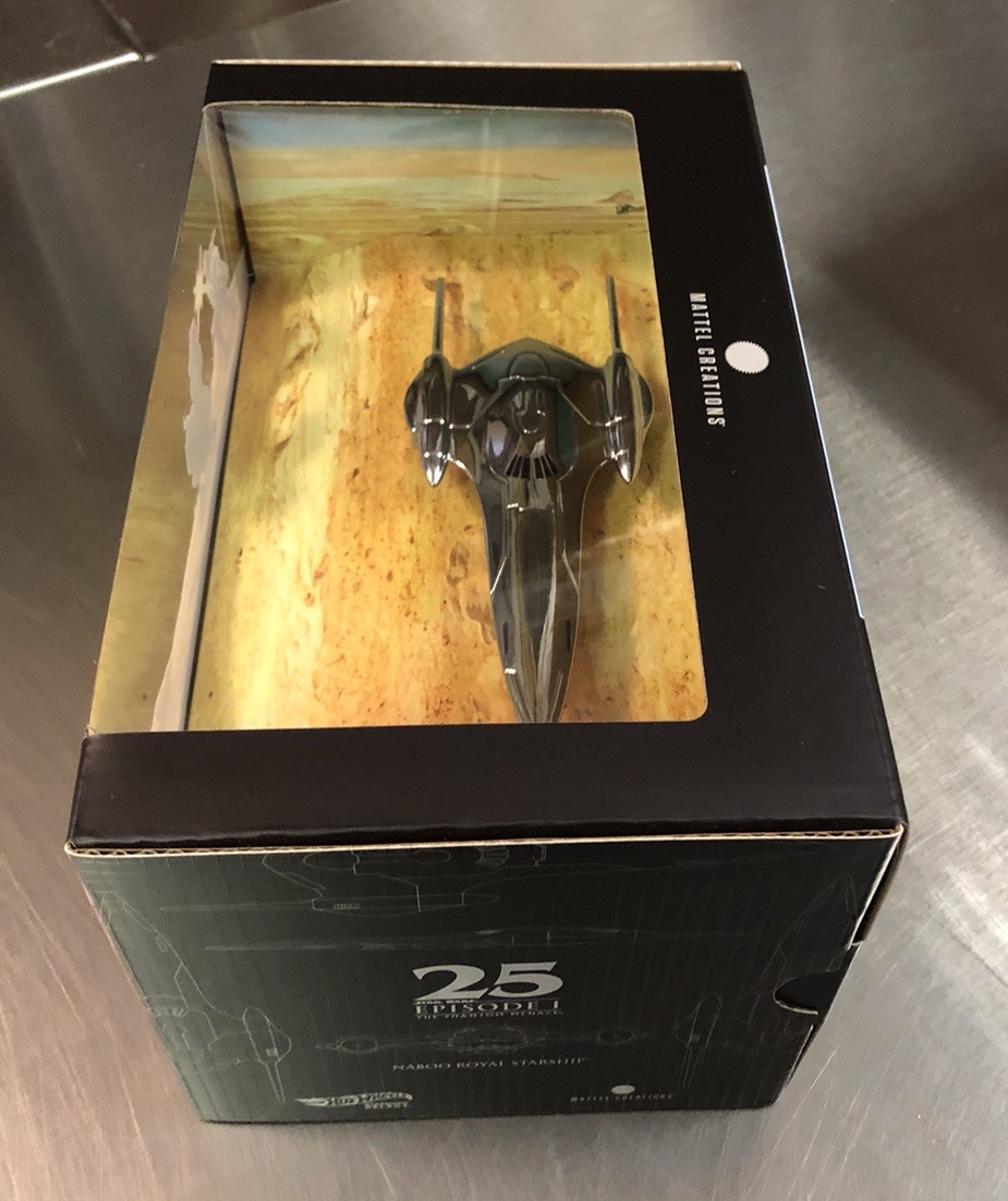 HOT WHEELS 2024 NABOO ROYAL SHARSHIP STAR WARS PHANTHOM MENACE SDCC MATTEL