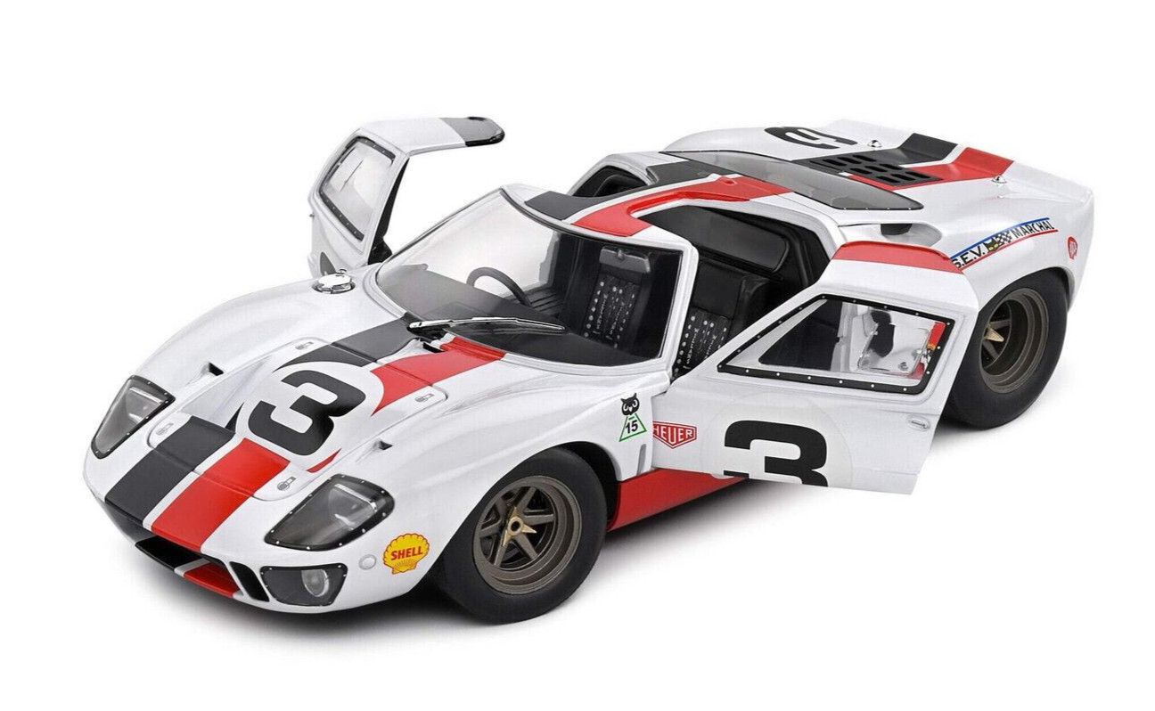1/18 FORD GT40 MK1 ERIC DEAN 2015 Model Car -WHITE-