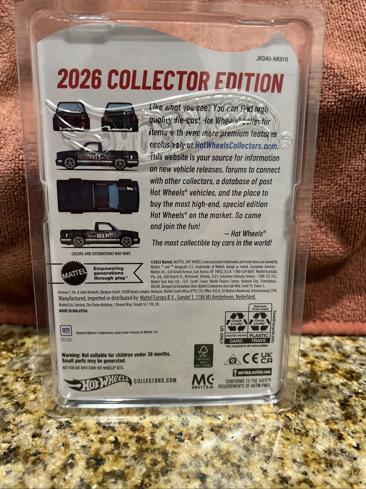 1991 GMC SYCLONE Kroger Mail In – In hand 1/64 Hot Wheels 2026 Collector Edition