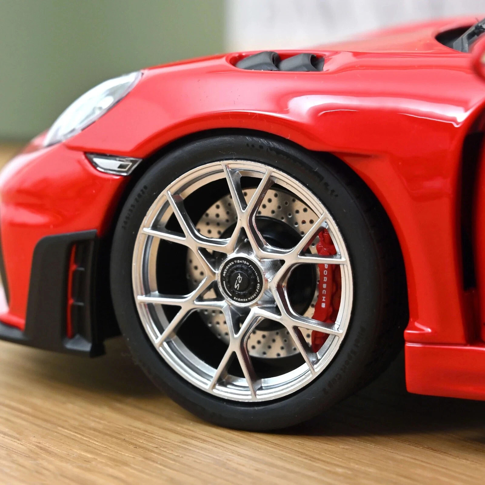 1/18 Porsche 718 982 Spider RS Weissach Red Diecast Model Car By Norev 187271