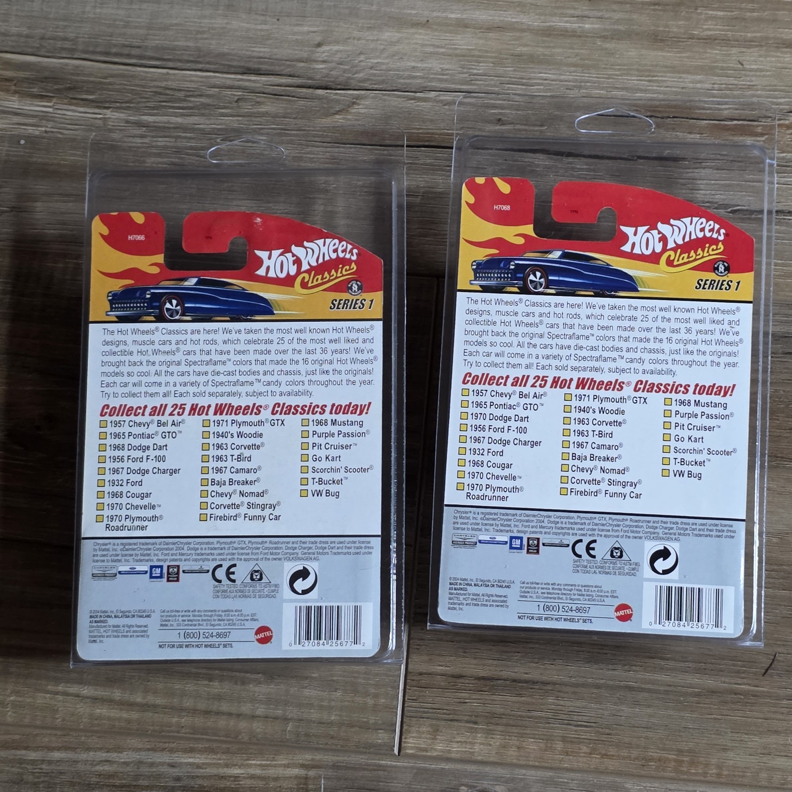 Hot Wheels Classics Series 1 Set of 22 Spectraflame Paint Redlines 1/64 Diecast