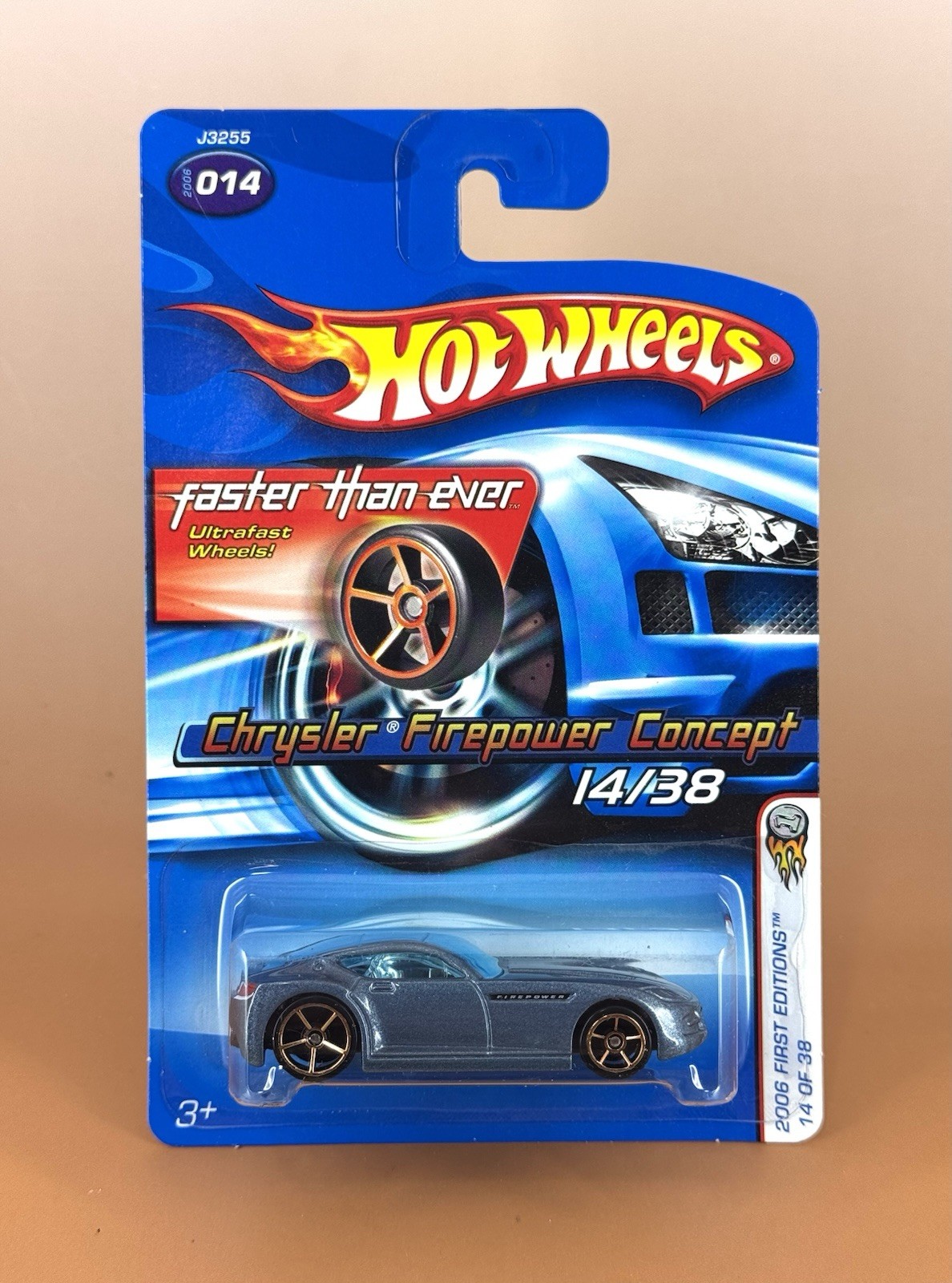 Hot Wheels 2006 First Editions CHRYSLER FIREPOWER CONCEPT Blue (lot of 2) 14/38