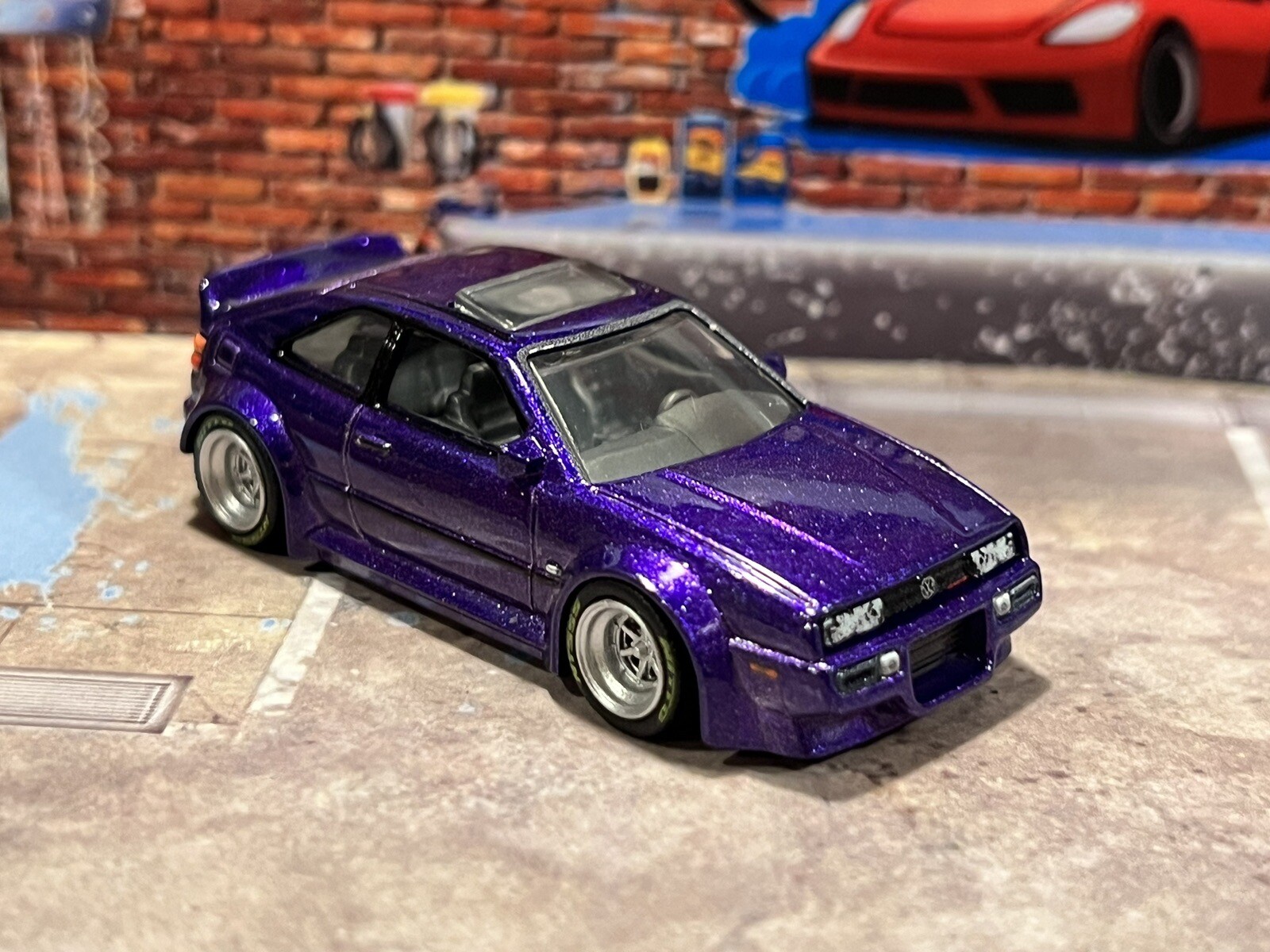2023 Hot wheels Modern Classics Volkswagen Corrado VR6 Purple Wheel Swapped