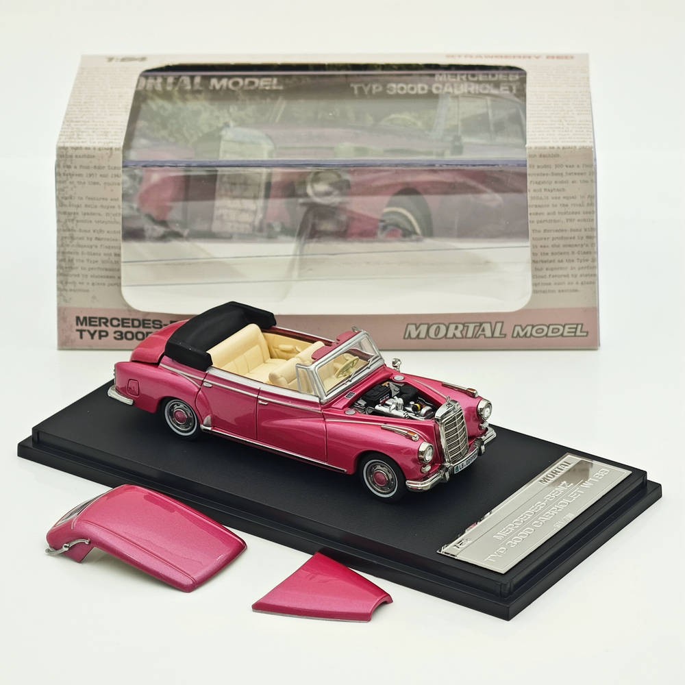 Mortal 1/64 Mercedes Benz 300D Convertible Retro Car Models Collection Diecast