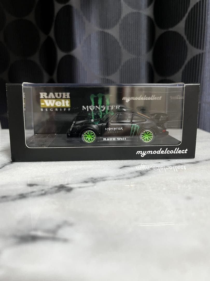 Porsche 911 Monster Energy Model by MyModelCollect 1/64 New Toy Car