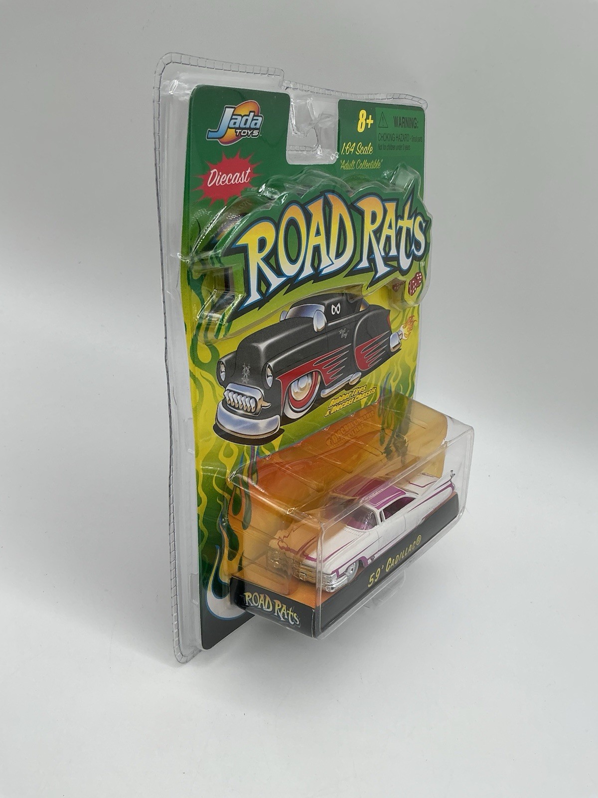 Road Rats 59 Cadillac kustom lowrider 1/64 2003 jada white – V 14