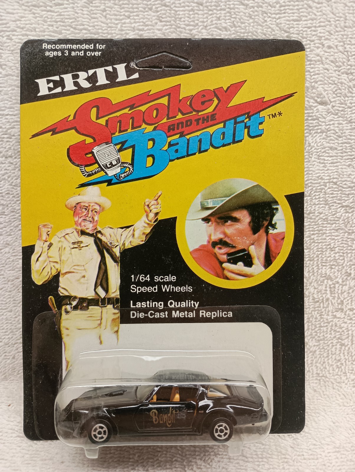 NEW! 1980 ERTL 🚓 Smokey And The Bandit 🦝1:64 Firebird Trans Am Black From Case