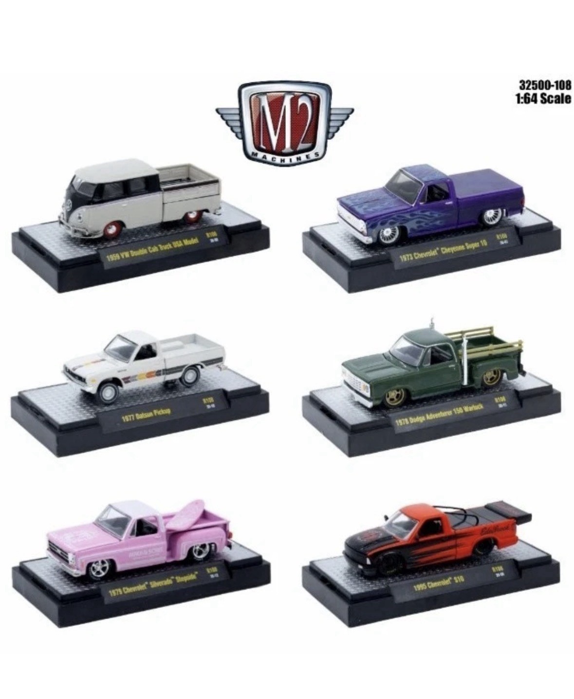 M2 Machines Auto-Thentics R108 Set Of 6 In Sleeve. New. Chevy Squarebodies 2026