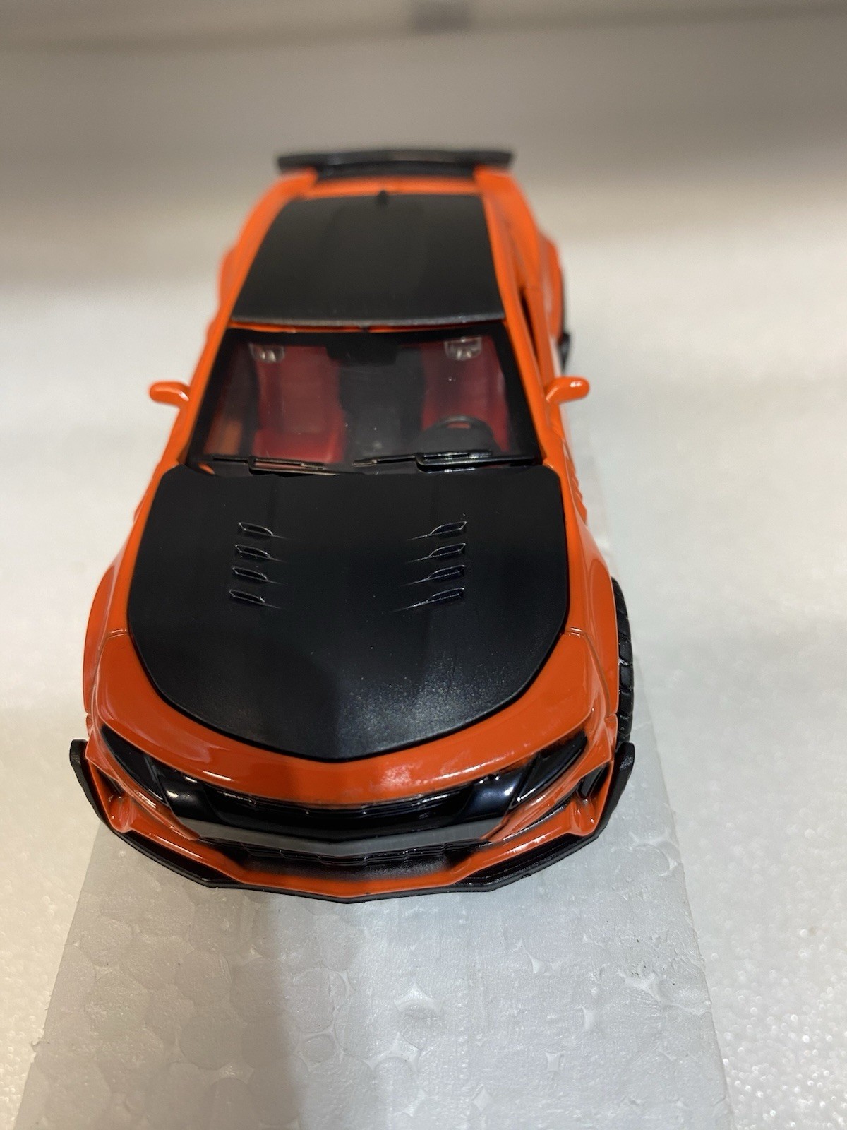 HST Lux 1:36 Sports Car Diecast Model Orange Black Collectible Toy New In Box