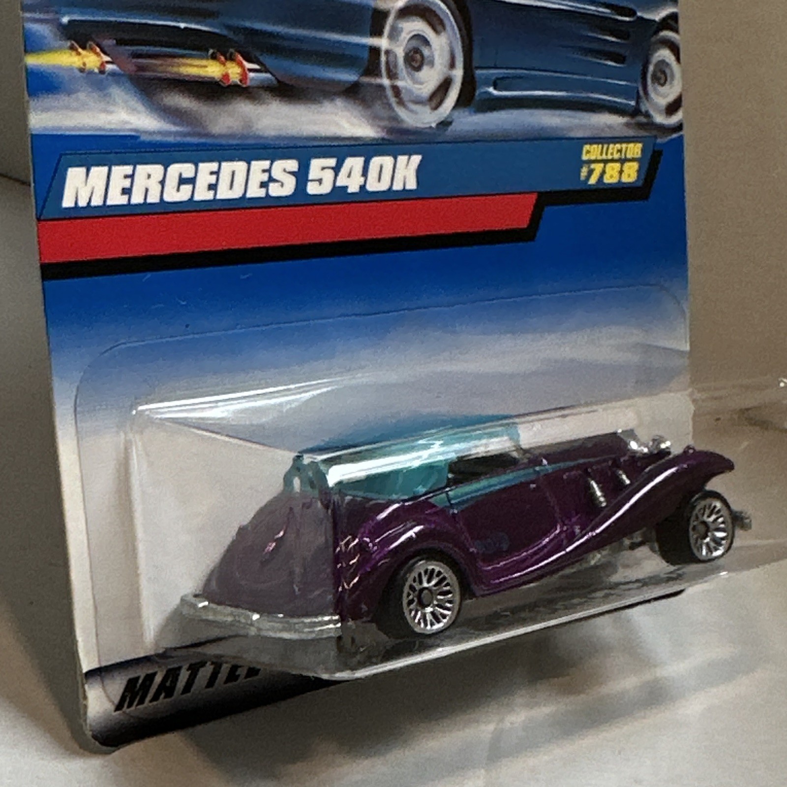 Hot Wheels Collector Mercedes-Benz 540K Purple/Blue 1:64 Diecast Unopened