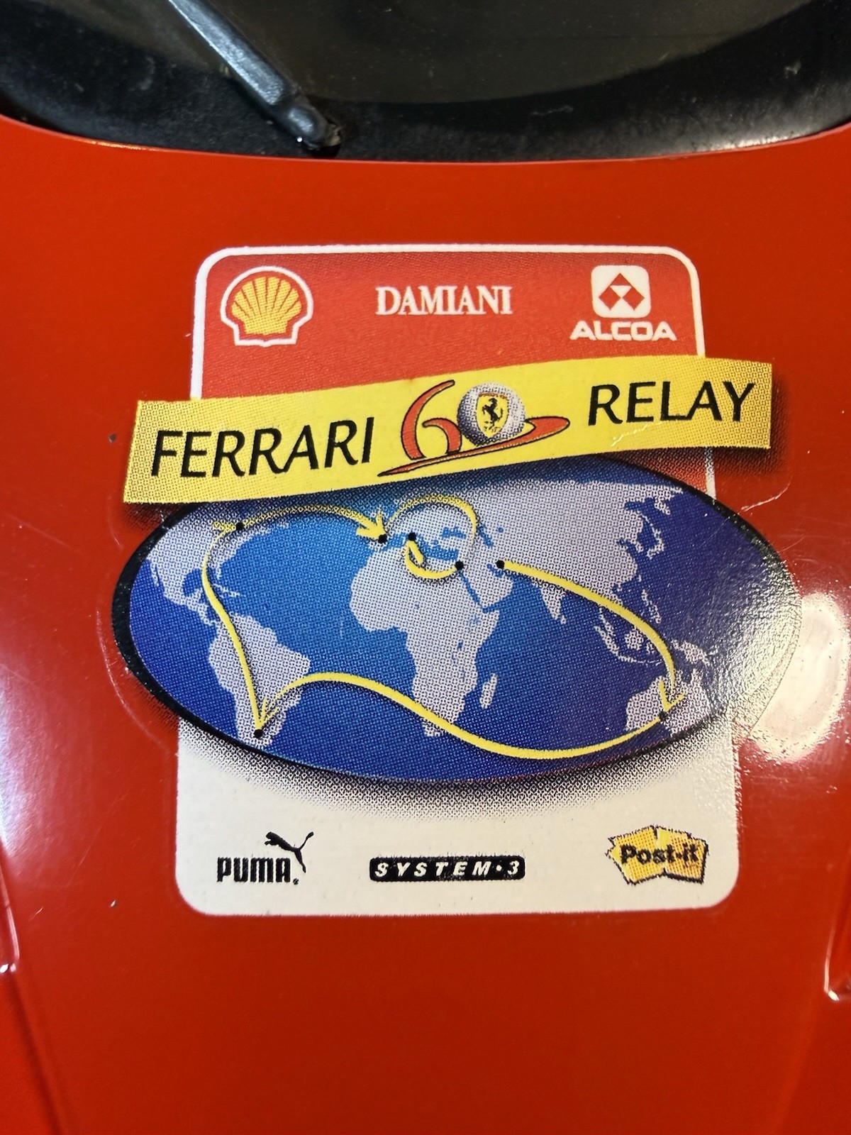 🔥 Hot Wheels 1:18 Enzo Ferrari 60 RELAY Red 2002 SHELL PUMA ALCOA LOOSE🔥