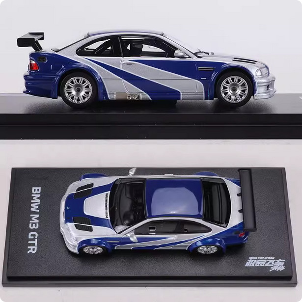 AR BOX 1:64 BMW BMW M3 GTR Need for Speed Assembly Alloy Car Model Collect