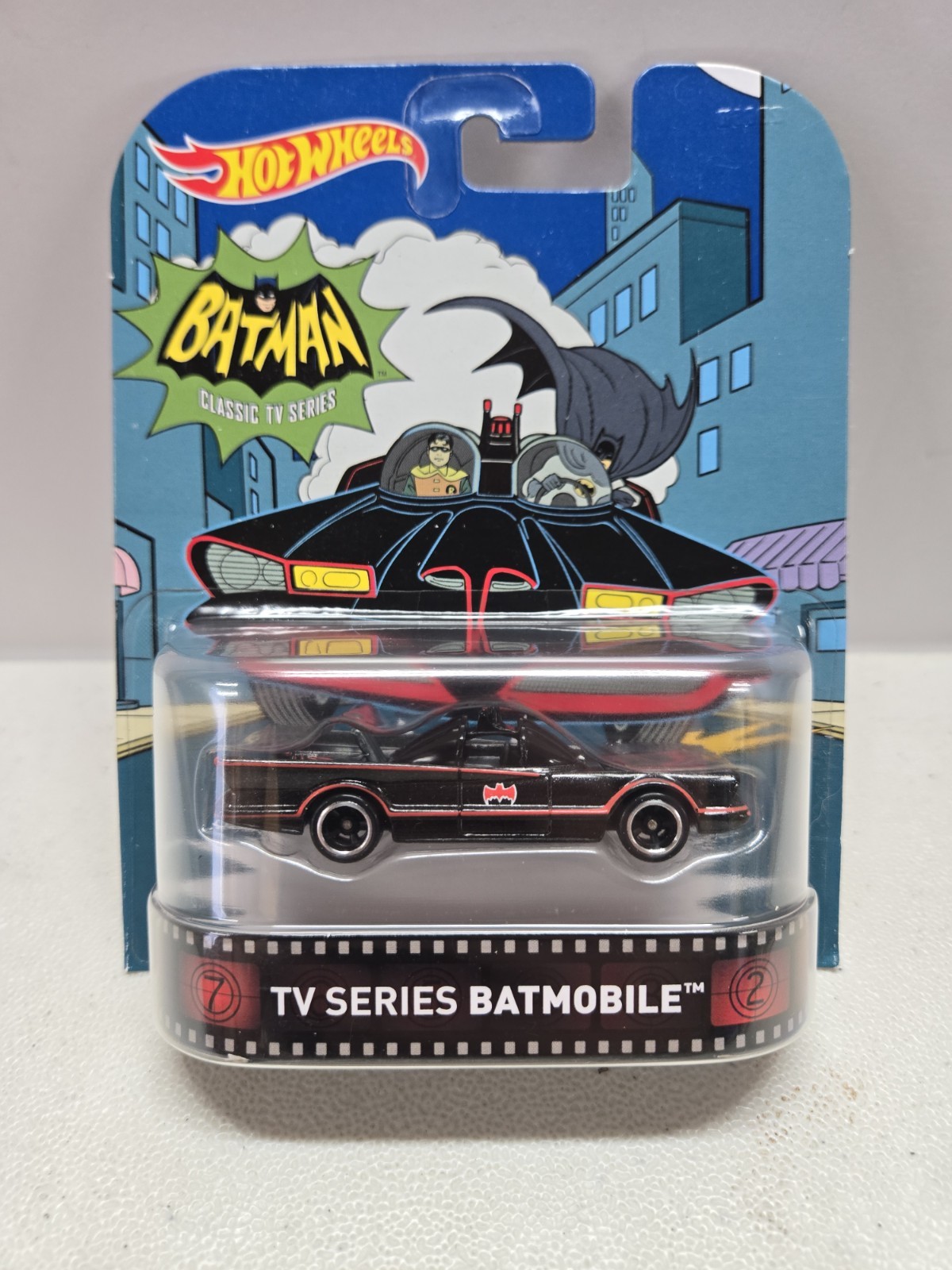 Hot Wheels Entertainment Batman Classic TV Series 1966 Batmobile Real Rider 2016