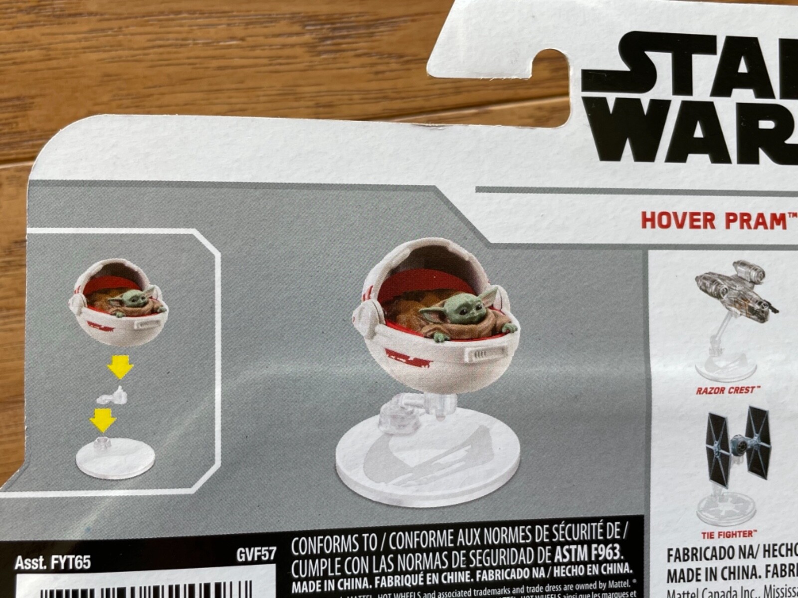 HOT WHEELS STAR WARS STARSHIPS MANDALORIAN THE CHILD HOVER PRAM